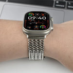 Dây đồng hồ thép không gỉ lưới nam châm, dành cho Apple Watch 46mm / 49mm / 45mm / 44mm, dành cho Apple Watch 42mm / 41mm / 40mm / 38mm