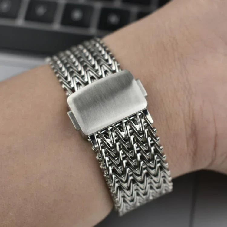 Dây đồng hồ thép không gỉ lưới nam châm, dành cho Apple Watch 46mm / 49mm / 45mm / 44mm, dành cho Apple Watch 42mm / 41mm / 40mm / 38mm