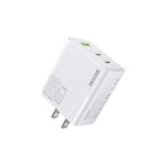 Sạc nhanh WK WP-U66 Kinkong 65W USB-C / Type-C đôi + USB GaN, phích cắm UK, phích cắm US, phích cắm EU