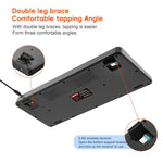 Bàn phím màng mỏng RGB không dây ba chế độ HXSJ L400 81 phím