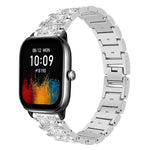 xDfind Diamond Jewelry Steel Watch Band, 22mm For Amazfit GTR 4/3/3 Pro/Bip6/Bip5, 20mm For Amazfit Bip U / Lite / Bip 3 Pro, 20mm For Amazfit GTS4 mini/GTS3/2/2E/GT2 mini, 18mm For Huawei GT5/GT4 41mm / OPPO Watch X2 Mini, 14mm For Garmin Lily 2      ...