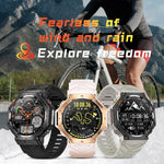 KC91 1.39 inch IPS Screen 3ATM Outdoor GPS Smart Watch with Flashlight