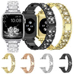 Dây đồng hồ thép không gỉ trang sức kim cương xDfind, dành cho Apple Watch 42 / 44 / 45 / 46 / 49mm, dành cho Apple Watch 38 / 40 / 41 / S10 42mm