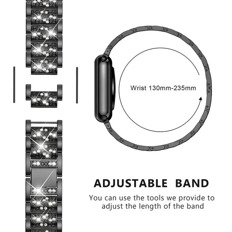Dây đồng hồ thép không gỉ trang sức kim cương xDfind, dành cho Apple Watch 42 / 44 / 45 / 46 / 49mm, dành cho Apple Watch 38 / 40 / 41 / S10 42mm