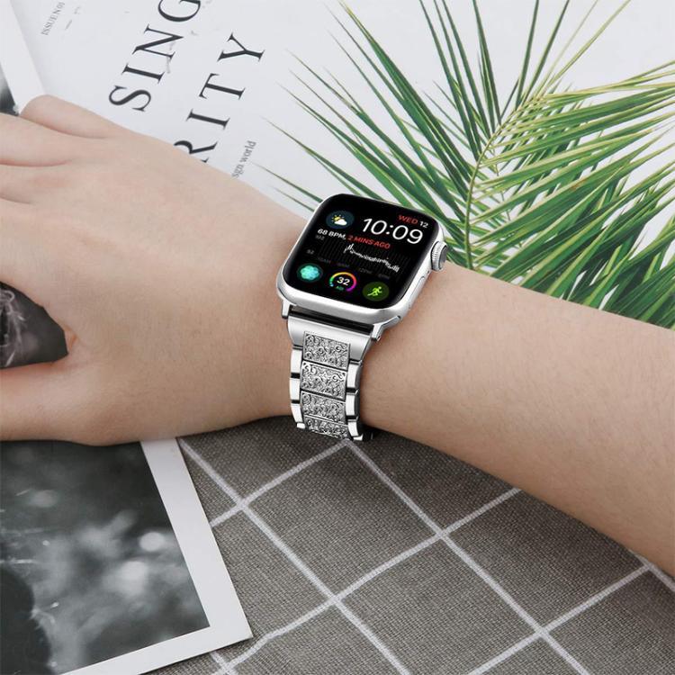 Dây đồng hồ thép không gỉ trang sức kim cương xDfind, dành cho Apple Watch 42 / 44 / 45 / 46 / 49mm, dành cho Apple Watch 38 / 40 / 41 / S10 42mm