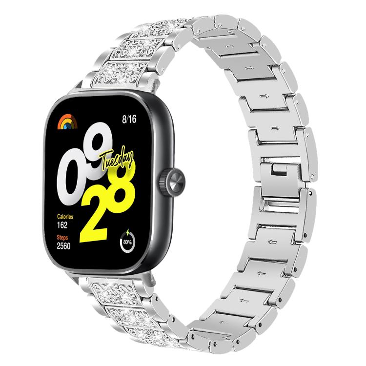 xDfind Diamond Jewelry Stainless Steel Watch Band, For Xiaomi Band 10 Pro / 9 Pro / Redmi Watch 6, For Xiaomi Smart Band 10 / 9 / 8 / NFC 14mm, For Redmi Watch 3 Active / Lite 20mm, For Redmi Watch 3 20mm