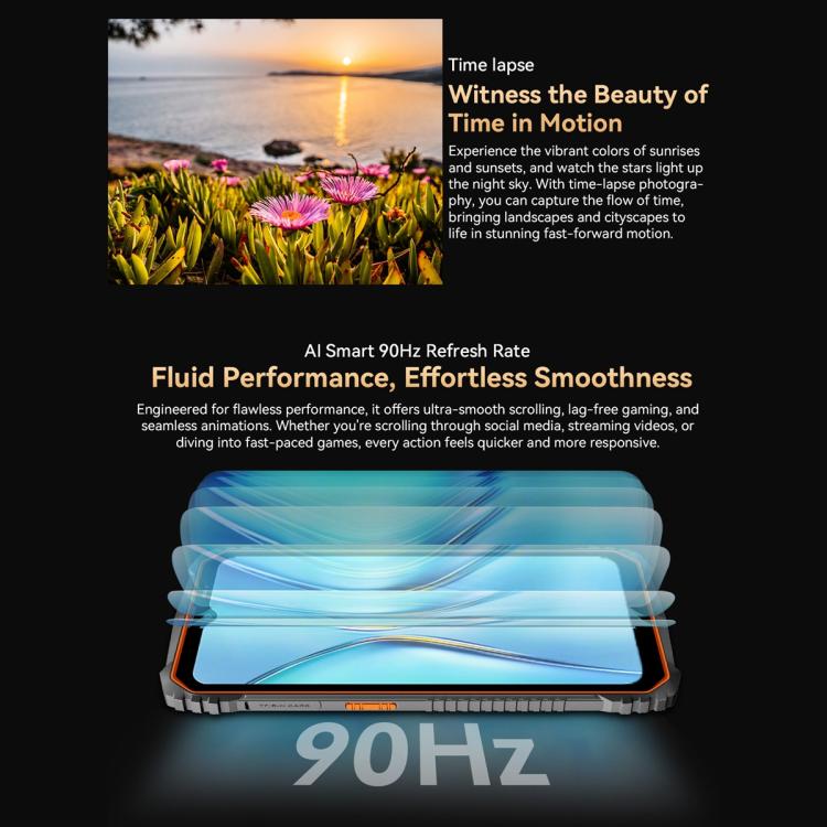 Blackview Oscal Marine 1, màn hình 6,56 inch Android 15 Unisoc UMS9230E T615 tám nhân, mạng: 4G, OTG, NFC, 4GB+128GB