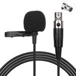 Micro lavalier kim loại, chiều dài cáp: 1.5m, đầu XLR 3 chân, đầu XLR 4 chân