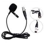 Micro lavalier kim loại, chiều dài cáp: 1.5m, đầu XLR 3 chân, đầu XLR 4 chân