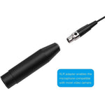 Micro lavalier kim loại, chiều dài cáp: 1.5m, đầu XLR 3 chân, đầu XLR 4 chân