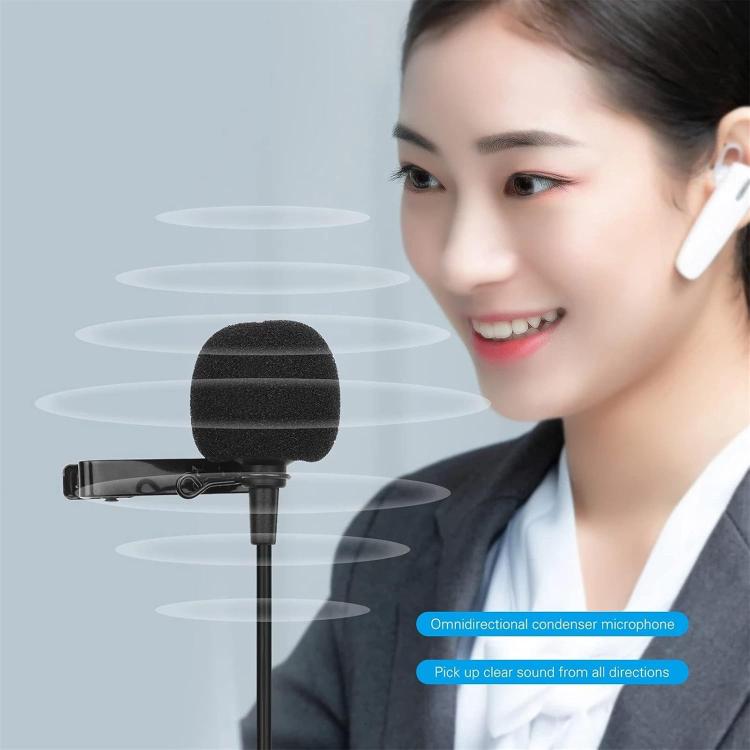 Micro lavalier kim loại, chiều dài cáp: 1.5m, đầu XLR 3 chân, đầu XLR 4 chân
