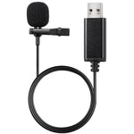 Micro lavalier giao diện USB cho laptop ghi âm hội nghị trực tiếp, giao diện USB
