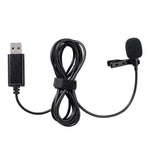 Micro lavalier giao diện USB cho laptop ghi âm hội nghị trực tiếp, giao diện USB