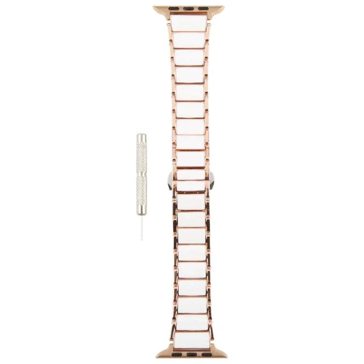 Dây đồng hồ thép gốm ba hạt 18mm, dành cho Apple Watch 46mm / 49mm / 45mm / 44mm, dành cho Apple Watch 42mm / 41mm / 40mm / 38mm