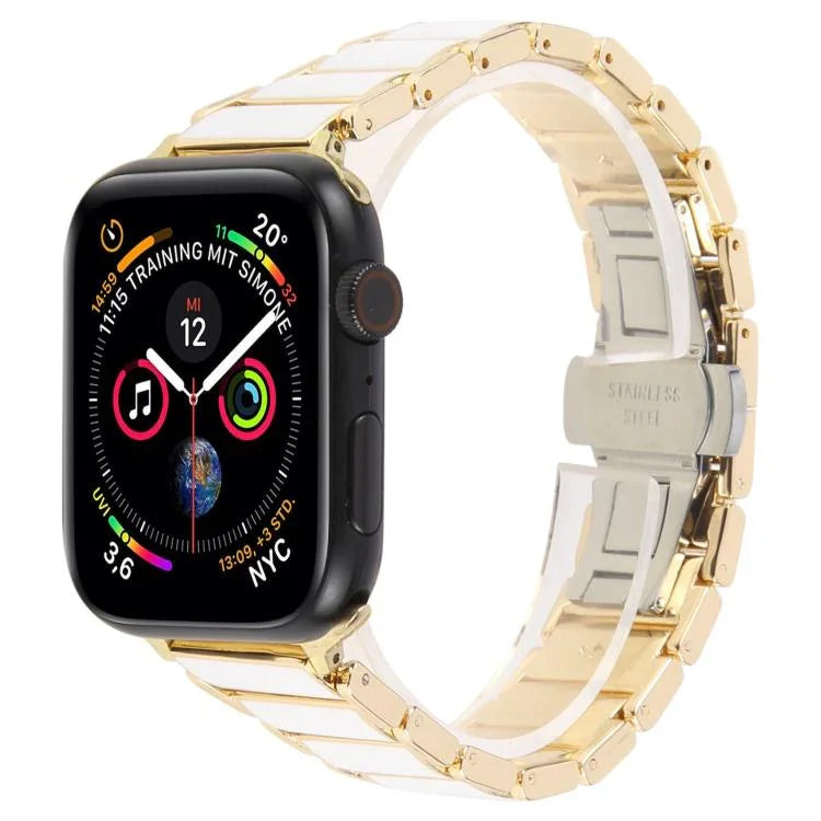 Dây đồng hồ thép gốm ba hạt 18mm, dành cho Apple Watch 46mm / 49mm / 45mm / 44mm, dành cho Apple Watch 42mm / 41mm / 40mm / 38mm