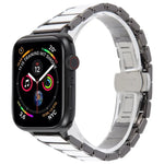 Dây đồng hồ thép gốm ba hạt 18mm, dành cho Apple Watch 46mm / 49mm / 45mm / 44mm, dành cho Apple Watch 42mm / 41mm / 40mm / 38mm
