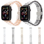 Dây đồng hồ thép gốm ba hạt 18mm, dành cho Apple Watch 46mm / 49mm / 45mm / 44mm, dành cho Apple Watch 42mm / 41mm / 40mm / 38mm