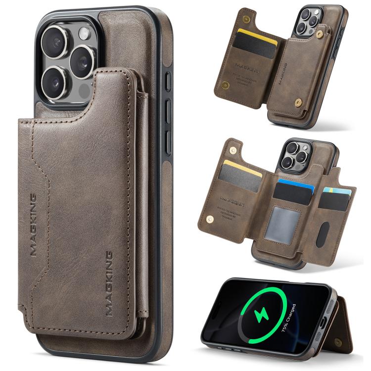 MAGKING K3 Series MagSafe RFID Card Bag Detachable Phone Case, For iPhone 17e / 16e, For iPhone 17, For iPhone 16 Pro Max, For iPhone 16 Pro, For iPhone 16 Plus, For iPhone 16