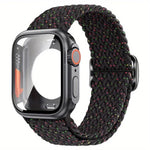 Dây đồng hồ Nylon Khóa Thang với Ốp PC Film Ultra 49mm Thay Đổi, Dành cho Apple Watch Series 44mm, Dành cho Apple Watch Series 40mm, Dành cho Apple Watch Series 10 / 11 46mm, Dành cho Apple Watch Series 10 / 11 42mm, Dành cho Apple Watch Series 45mm