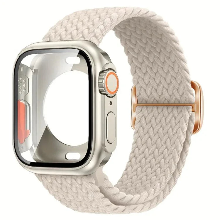 Dây đồng hồ Nylon Khóa Thang với Ốp PC Film Ultra 49mm Thay Đổi, Dành cho Apple Watch Series 44mm, Dành cho Apple Watch Series 40mm, Dành cho Apple Watch Series 10 / 11 46mm, Dành cho Apple Watch Series 10 / 11 42mm, Dành cho Apple Watch Series 45mm