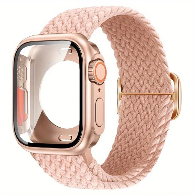 Dây đồng hồ Nylon Khóa Thang với Ốp PC Film Ultra 49mm Thay Đổi, Dành cho Apple Watch Series 44mm, Dành cho Apple Watch Series 40mm, Dành cho Apple Watch Series 10 / 11 46mm, Dành cho Apple Watch Series 10 / 11 42mm, Dành cho Apple Watch Series 45mm