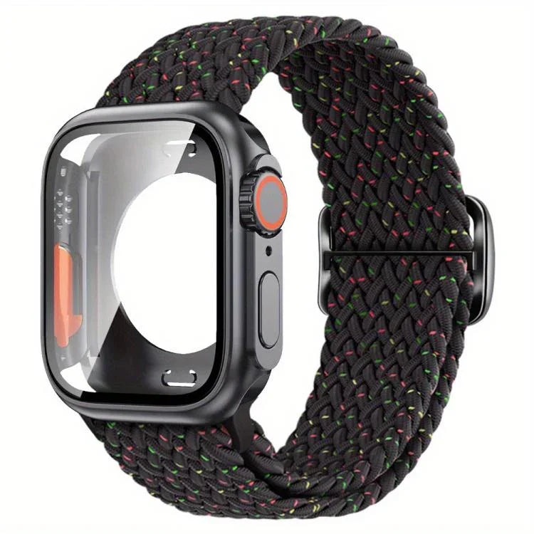 Dây đồng hồ Nylon Khóa Thang với Ốp PC Film Ultra 49mm Thay Đổi, Dành cho Apple Watch Series 44mm, Dành cho Apple Watch Series 40mm, Dành cho Apple Watch Series 10 / 11 46mm, Dành cho Apple Watch Series 10 / 11 42mm, Dành cho Apple Watch Series 45mm