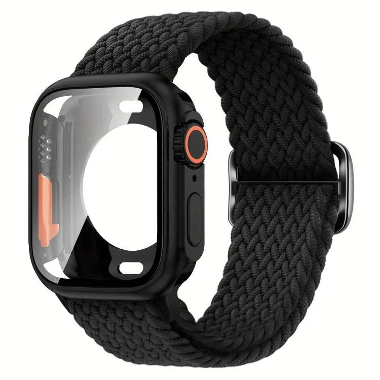 Dây đồng hồ Nylon Khóa Thang với Ốp PC Film Ultra 49mm Thay Đổi, Dành cho Apple Watch Series 44mm, Dành cho Apple Watch Series 40mm, Dành cho Apple Watch Series 10 / 11 46mm, Dành cho Apple Watch Series 10 / 11 42mm, Dành cho Apple Watch Series 45mm