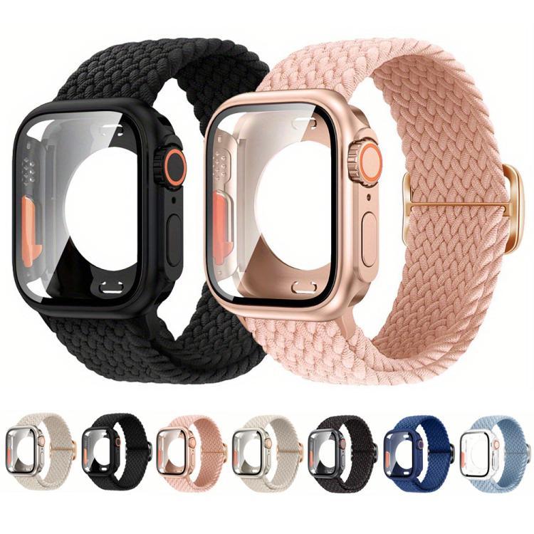 Dây đồng hồ Nylon Khóa Thang với Ốp PC Film Ultra 49mm Thay Đổi, Dành cho Apple Watch Series 44mm, Dành cho Apple Watch Series 40mm, Dành cho Apple Watch Series 10 / 11 46mm, Dành cho Apple Watch Series 10 / 11 42mm, Dành cho Apple Watch Series 45mm