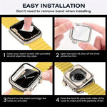Dây đồng hồ Nylon Khóa Thang với Ốp PC Film Ultra 49mm Thay Đổi, Dành cho Apple Watch Series 44mm, Dành cho Apple Watch Series 40mm, Dành cho Apple Watch Series 10 / 11 46mm, Dành cho Apple Watch Series 10 / 11 42mm, Dành cho Apple Watch Series 45mm