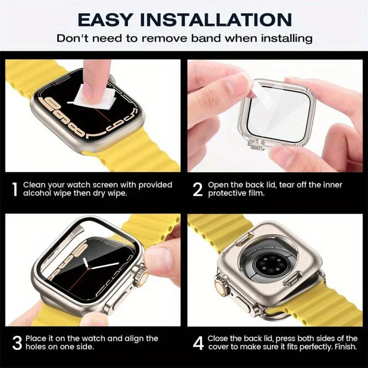 Dây đồng hồ Nylon Khóa Thang với Ốp PC Film Ultra 49mm Thay Đổi, Dành cho Apple Watch Series 44mm, Dành cho Apple Watch Series 40mm, Dành cho Apple Watch Series 10 / 11 46mm, Dành cho Apple Watch Series 10 / 11 42mm, Dành cho Apple Watch Series 45mm