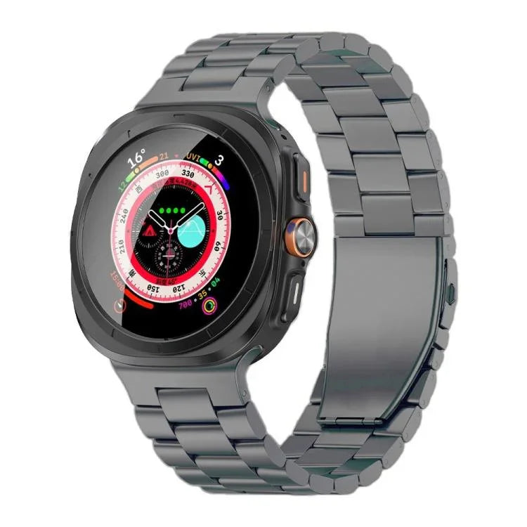 Dây Đồng Hồ Hợp Kim Titan Khóa Phẳng Ba Hạt, Dành Cho Samsung Galaxy Watch Ultra / Ultra 2025, Dành Cho Samsung Galaxy Watch8 / Watch8 Classic