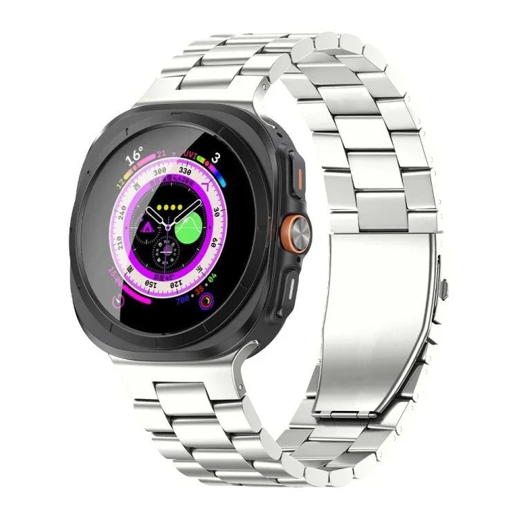 Dây Đồng Hồ Hợp Kim Titan Khóa Phẳng Ba Hạt, Dành Cho Samsung Galaxy Watch Ultra / Ultra 2025, Dành Cho Samsung Galaxy Watch8 / Watch8 Classic