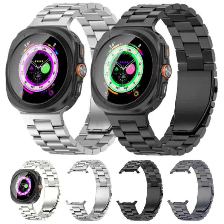 Dây Đồng Hồ Hợp Kim Titan Khóa Phẳng Ba Hạt, Dành Cho Samsung Galaxy Watch Ultra / Ultra 2025, Dành Cho Samsung Galaxy Watch8 / Watch8 Classic