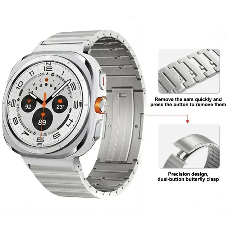 Dây Đồng Hồ Hợp Kim Titan Khóa Trượt Bên Một Hạt Giải Phóng Nhanh, Dành Cho Samsung Galaxy Watch Ultra / Ultra 2025, Dành Cho Samsung Galaxy Watch8 / Watch8 Classic