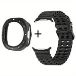 Dây Đồng Hồ Silicone Lỗ Hai Hàng Kèm Ốp TPU, Dành Cho Samsung Galaxy Watch Ultra 47mm / Ultra 2025