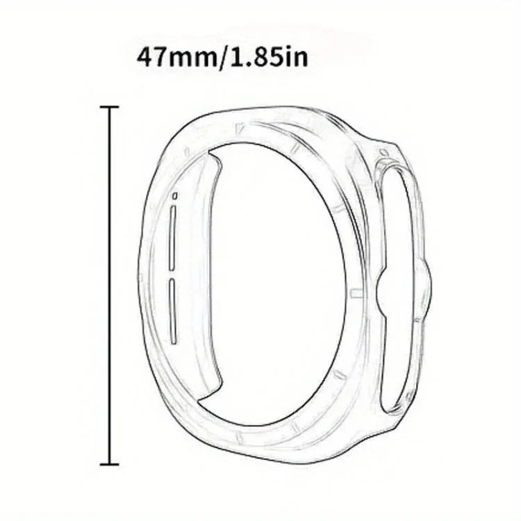 Dây Đồng Hồ Silicone Lỗ Hai Hàng Kèm Ốp TPU, Dành Cho Samsung Galaxy Watch Ultra 47mm / Ultra 2025
