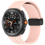 Dây đồng hồ silicone nam châm khóa gập màu đen xDfind, Dành cho Samsung Galaxy Watch8 / Watch8 Classic
