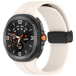 Dây đồng hồ silicone nam châm khóa gập màu đen xDfind, Dành cho Samsung Galaxy Watch8 / Watch8 Classic