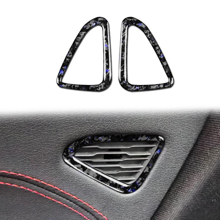2pcs/Set Forged Gold Foil Carbon Fiber Car Door Air Outlet Decorative Sticker for Chevrolet Corvette C8 2020-, Left and Right Driver, Door Air Outlet