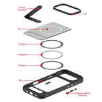Ốp lưng Kalebol MagSafe giữ nghiêng vô hình PC kết hợp TPU, cho iPhone 14 Pro, cho iPhone 14 Pro Max, cho iPhone 13 Pro Max, cho iPhone 13 Pro, cho iPhone 13