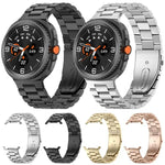 Dây đồng hồ thép không gỉ ba hạt, dành cho Samsung Galaxy Watch8 / Watch8 Classic