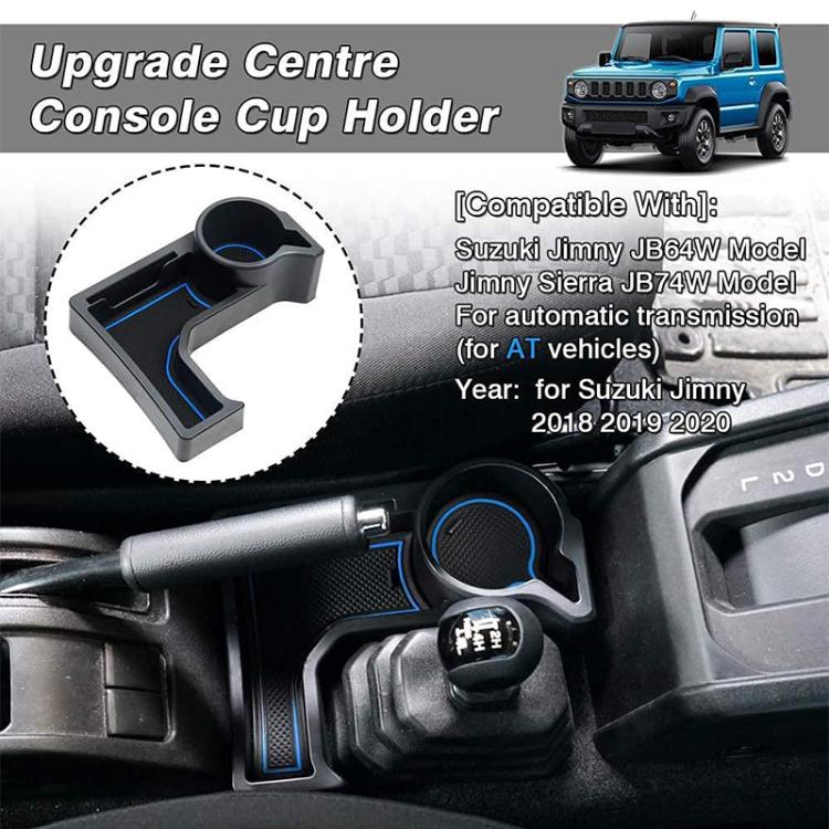 For Suzuki Jimny JB74 / JB64 2019- Car Automatic Transmission AT Central Control Storage Box, with Anti-slip Mats, Central Control Storage Box