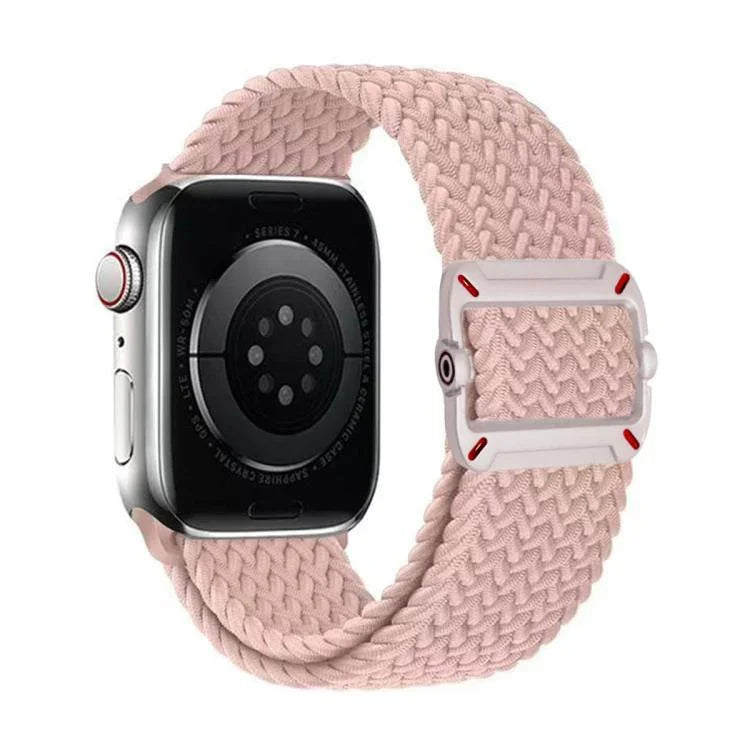 Double Loop Mechanical Buckle Nylon Braid Watch Band, For Apple Watch 46mm / 49mm / 45mm / 44mm