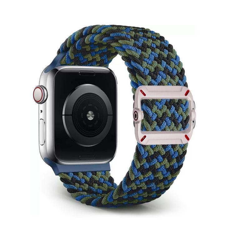 Double Loop Mechanical Buckle Nylon Braid Watch Band, For Apple Watch 42mm / 41mm / 40mm / 38mm