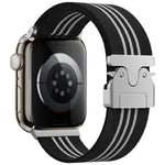 Dây đồng hồ nylon bện 3 sọc khóa dù xDfind, Dành cho Apple Watch 42 / 44 / 45 / 46 / 49mm, Dành cho Apple Watch 38 / 40 / 41 / S10 42mm