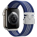 Dây đồng hồ nylon bện 3 sọc khóa dù xDfind, Dành cho Apple Watch 42 / 44 / 45 / 46 / 49mm, Dành cho Apple Watch 38 / 40 / 41 / S10 42mm