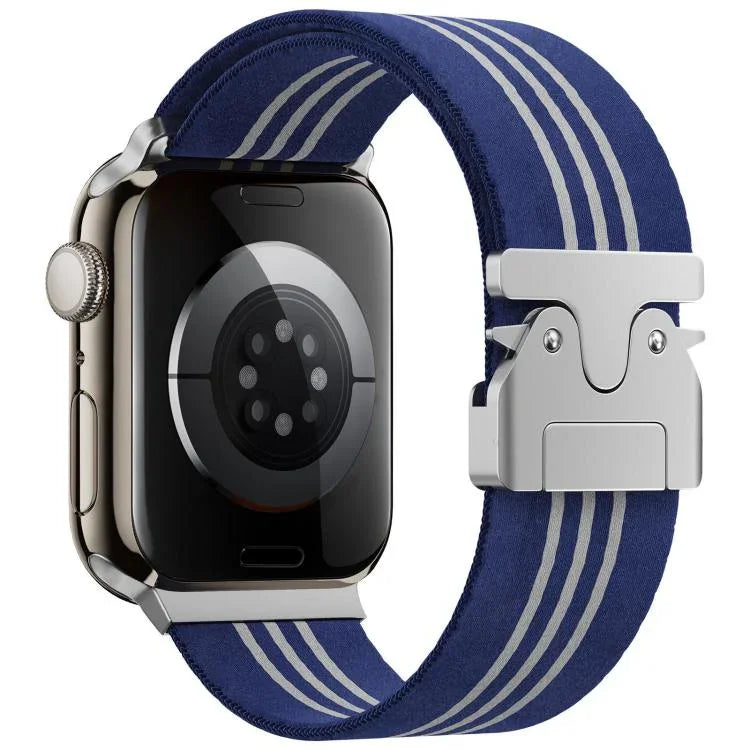 Dây đồng hồ nylon bện 3 sọc khóa dù xDfind, Dành cho Apple Watch 42 / 44 / 45 / 46 / 49mm, Dành cho Apple Watch 38 / 40 / 41 / S10 42mm