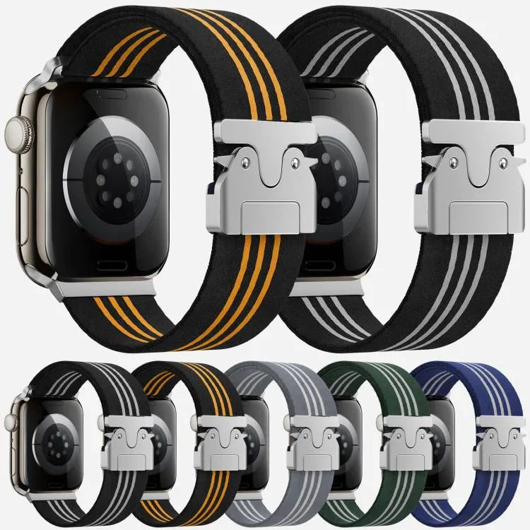 Dây đồng hồ nylon bện 3 sọc khóa dù xDfind, Dành cho Apple Watch 42 / 44 / 45 / 46 / 49mm, Dành cho Apple Watch 38 / 40 / 41 / S10 42mm