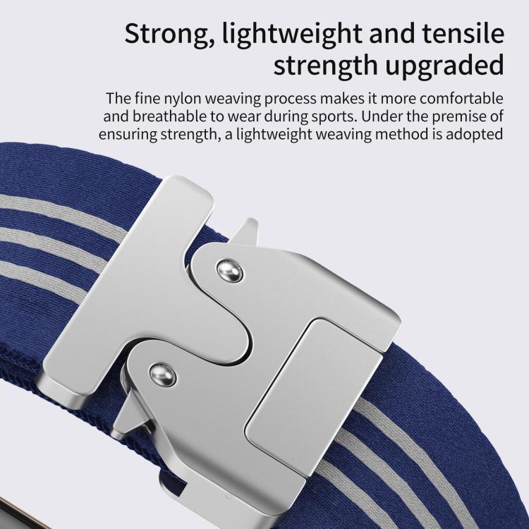 Dây đồng hồ nylon bện 3 sọc khóa dù xDfind, Dành cho Apple Watch 42 / 44 / 45 / 46 / 49mm, Dành cho Apple Watch 38 / 40 / 41 / S10 42mm