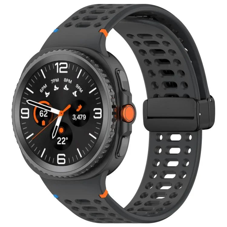 Dây Đồng Hồ Silicone Khóa Đen Từ Tính xDfind, Cho Samsung Galaxy Watch8 / Watch8 Classic